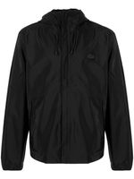 Lacoste veste waterproof à patch logo - Noir