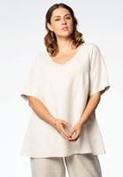 Yoek Tuniek flare | Beige | Maat 46/48 Yoek Tuniek flare | Beige | Maat 46/48