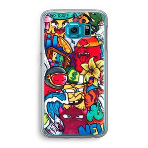 No Rules: Samsung Galaxy S6 Transparant Hoesje