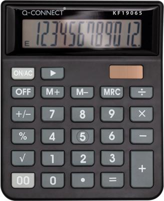 Q-CONNECT bureaurekenmachine KF19065, 12 cijfers, zwart