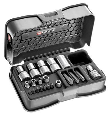 Facom set met torx-doppen en -bits