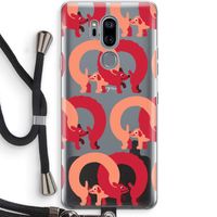 Dogs: LG G7 Thinq Transparant Hoesje met koord