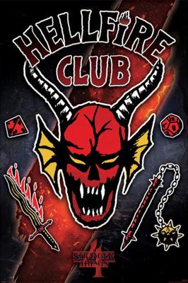 Poster Stranger Things 4 Hellfire Club Emblem Rift 61x91,5cm
