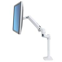 Ergotron LX Arm Tall Desk Mount Monitor-tafelbeugel 1-voudig 25,4 cm (10) - 81,3 cm (32) Wit In hoogte verstelbaar, Kantelbaar, Zwenkbaar, Roteerbaar