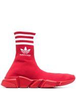 Balenciaga x adidas baskets montantes Speed - Rouge - thumbnail