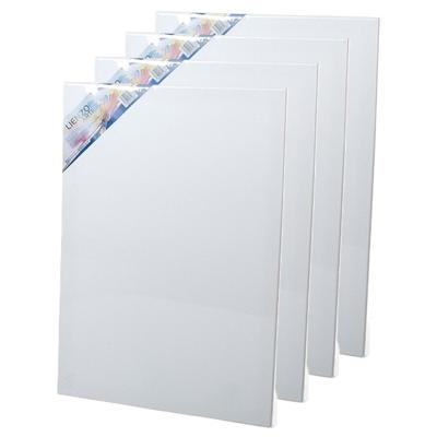 Canvas schildersdoek - 4x - 60 x 40 cm - voor hobby verven/schilderen