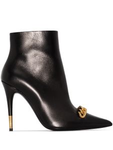 TOM FORD bottines Iconic Chain 105 mm - Noir