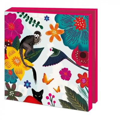 Kaartenmapje Dieren, Frida Kahlo 10 Stuks met Enveloppen Kaartenmapje Dieren, Frida Kahlo 10 Stuks met Enveloppen