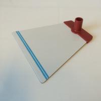 Voetplaat NT metaal rood accent