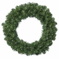 Set van 2x stuks groene kerstkrans / dennenkrans 60 cm met 200 takken kerstversiering