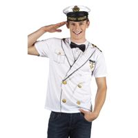 Carnavalskostuum kapitein heren shirt - thumbnail