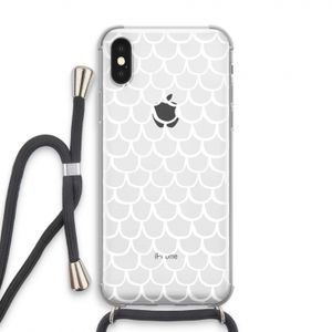 Dakpannetjes: iPhone XS Transparant Hoesje met koord