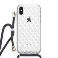 Dakpannetjes: iPhone XS Transparant Hoesje met koord