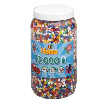 Hama strijkkralen in pot mix standaard (00), 13.000st.