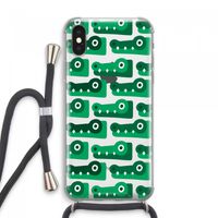 Crocs: iPhone XS Max Transparant Hoesje met koord