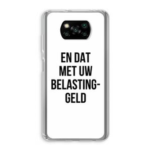 Belastinggeld: Xiaomi Poco X3 NFC Transparant Hoesje