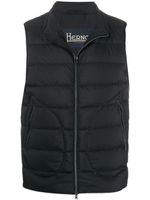 Herno gilet à fermeture zippée - Bleu