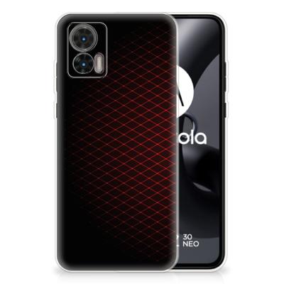 Motorola Edge 30 Neo | TPU bumper | Geruit Rood