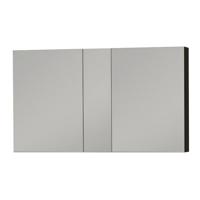 Spiegelkast Tiger S-line 120 cm Met 2 Deuren Mat Zwart