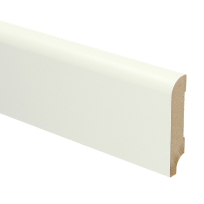 MDF Koloniale plint 70x15 voorgelakt RAL9010 - lengte 240cm