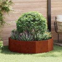VidaXL Plantenbak roestig 120 x 120 x 35 cm cortenstaal