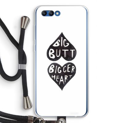 Big butt bigger heart: Honor 10 Transparant Hoesje met koord