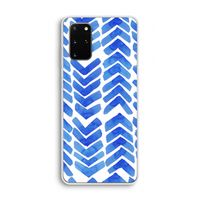 Blauwe pijlen: Samsung Galaxy S20 Plus Transparant Hoesje Blauwe pijlen: Samsung Galaxy S20 Plus Transparant Hoesje