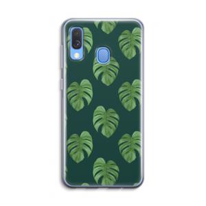 Monstera leaves: Samsung Galaxy A40 Transparant Hoesje