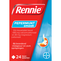 Rennie Pepermunt kauwtabletten bij brandend maagzuur - thumbnail