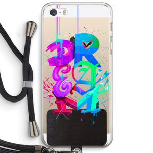 Dream: iPhone 5 / 5S / SE Transparant Hoesje met koord