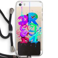 Dream: iPhone 5 / 5S / SE Transparant Hoesje met koord