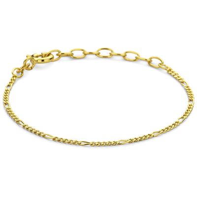 Armband Figaroschakel geelgoud 1,6 mm