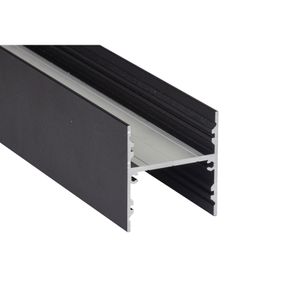 H-profiel hoog B 55mm x H 60mm - Zwart