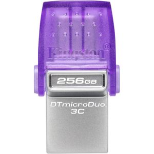 Kingston Technology DataTraveler 256GB microDuo 3C 200 MB/s dubbele USB-A + USB-C