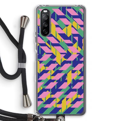 Skew Blush 1: Sony Sony Xperia 10 III Transparant Hoesje met koord