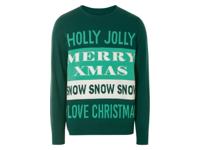 LIVERGY Heren Kersttrui (Groen, XL)
