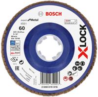 Bosch Accessoires Lamellenschijf X551 125mm G60 kunststof recht X-LOCK - 2608619816