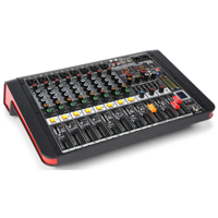 Power Dynamics PDM-M804A 8-Kanaals studiomixer met versterker