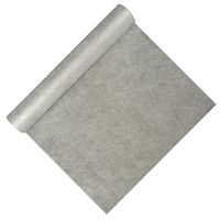 Tafelloper op rol - zilver - 40 x 480 cm - polyester