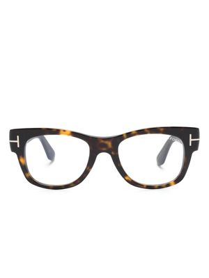 TOM FORD Eyewear lunettes de vue à monture carrée - Marron