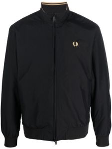 Fred Perry veste zippée à logo brodé - Noir