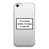 I'm dope: iPhone SE 2020 Transparant Hoesje