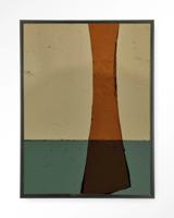 Urban Cotton Wandkleed 'Geen Mosterd' 145 x 190cm in Floating Frame - black