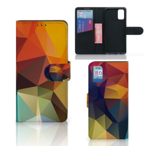 Samsung Galaxy A41 Book Case Polygon Color