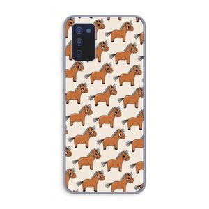 Pony: Samsung Galaxy A03s Transparant Hoesje
