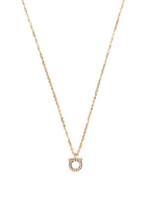 Ferragamo collier Gancini à ornements en cristal