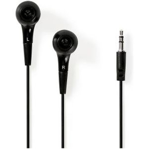 Wired Headphones | 1.2m Round Cable | In-Ear | Black