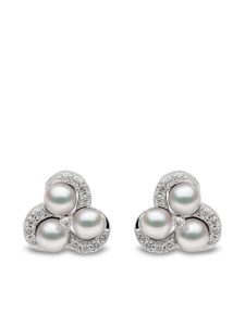 Yoko London puces d'oreilles en or blanc 18ct - Argent