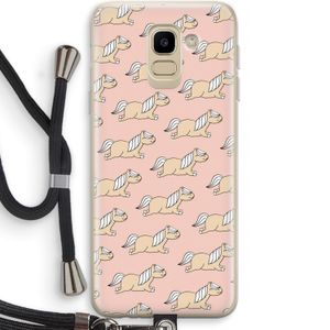 Ponys: Samsung Galaxy J6 (2018) Transparant Hoesje met koord