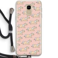Ponys: Samsung Galaxy J6 (2018) Transparant Hoesje met koord